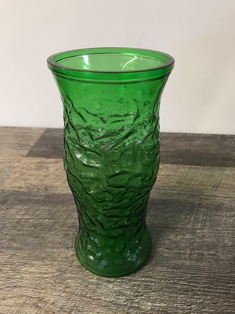 main photo of Green Glass Textured Vase C