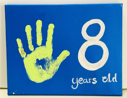 main photo of Handprint Canvas  Age 8