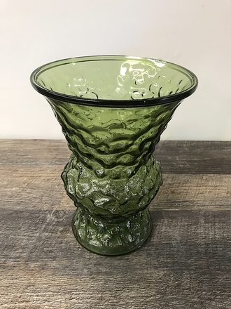 main photo of Green Glass Textured Vase A