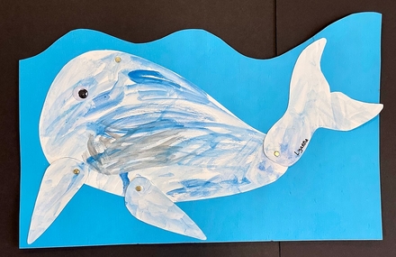 main photo of Kids watercolor whale