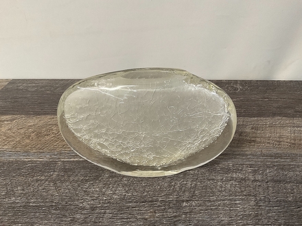 main photo of Crystal Crackling Oval Vase B