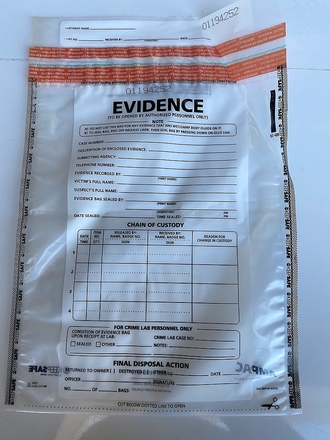 Tamper Evident Bags - Small 100pk - Crime Scene Investigation Equipment Ltd