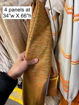 main photo of Vintage orange drapes