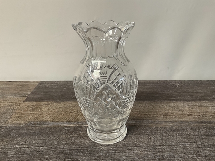 main photo of Cut Crystal Petal Rim Vase