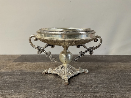 main photo of Silver Art Deco Footed Dish