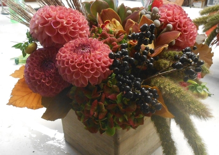 main photo of Fresh Floral dahlias berries and grasses
