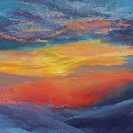 main photo of Abstract Sunset Painting