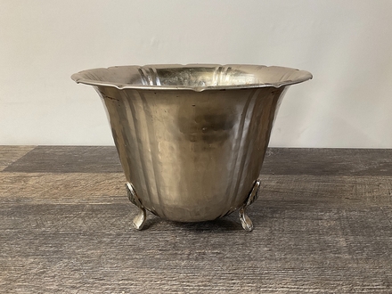 main photo of Silver Hammered Footed Vase