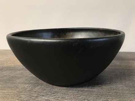 main photo of Matte Black Ceramic Low Bowl