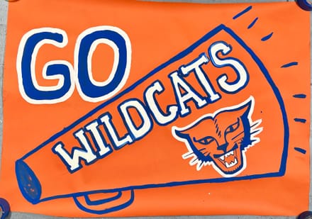 main photo of Go Wildcats banner