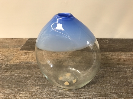main photo of Glass Blue Dip Vase