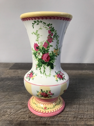 main photo of Vintage Ceramic Floral Vase