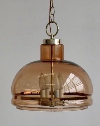 main photo of Caramel Smoke Glass Hanging Lamp