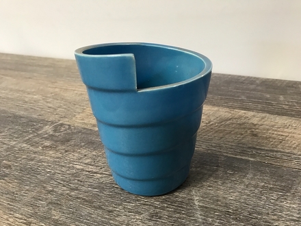 main photo of Blue Ceramic Ribbon Cup