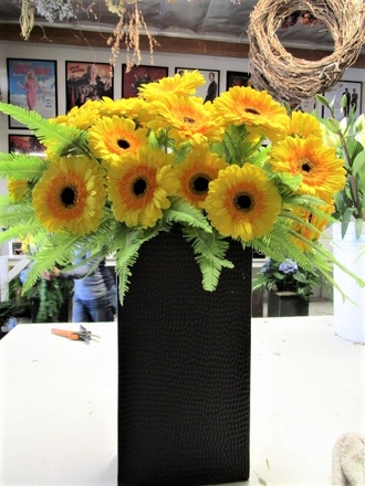 main photo of Fresh Floral Yellow Gerbera Daisy Arrangement