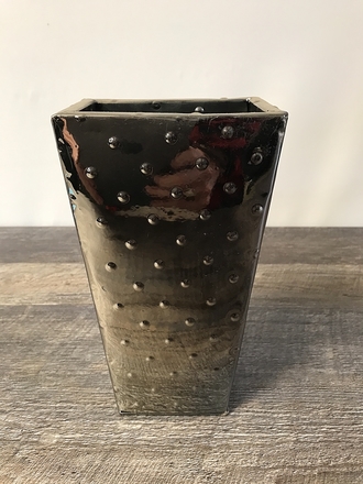 main photo of Narrow Chrome Dimple Vase