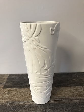 main photo of White Ceramic Monstera Vase