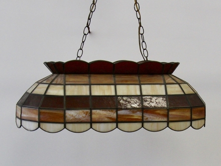 main photo of Long Stained Glass Hanging Light