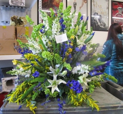 main photo of Fresh Floral Modern Garden Funeral Piece