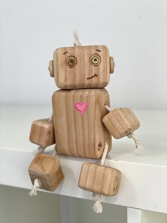 main photo of Wooden Robot Toy