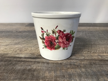 main photo of White Ceramic Floral Cup