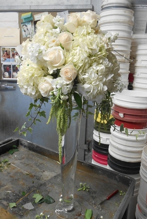main photo of Fresh Floral Formal Wedding Centerpiece