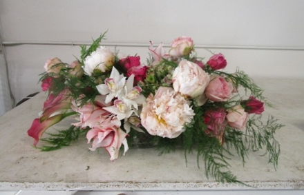main photo of Fresh Floral Long Low Centerpiece