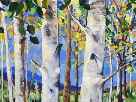 main photo of Aspen Forest Landscape Painting
