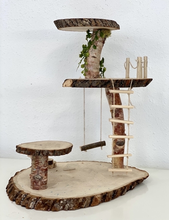 main photo of Natural Wood Treehouse Toy