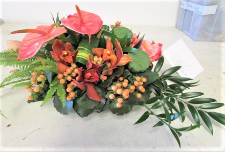 main photo of Fresh Floral Oblong Centerpiece