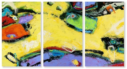 main photo of Abstract Triptych Painting
