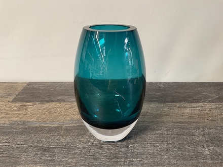 main photo of Blue Tear Drop Crystal Vase