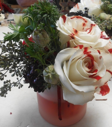 main photo of Fresh Floral Halloween Cocktail Table