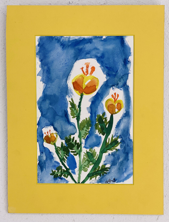 main photo of Flowers Watercolor Matted 8
