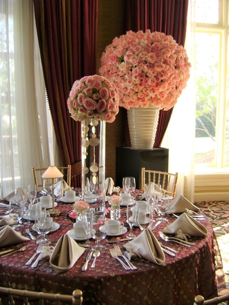 main photo of Fresh Floral Rose Ball Centerpiece