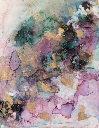 main photo of Abstract Painting in Mauve & more