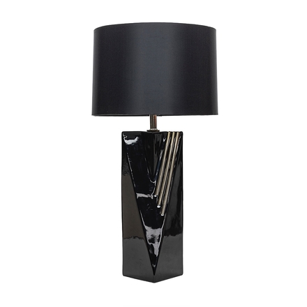 main photo of V Black 80's Table Lamp