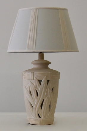 main photo of Cut out Leaf Cream Table Lamp