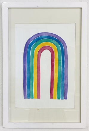 main photo of Rainbow Watercolor Framed