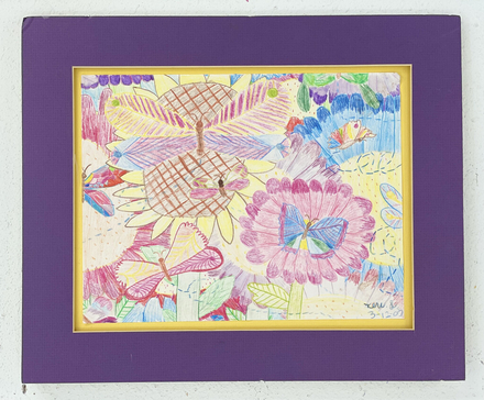 main photo of Teen Butterfly Doodle Matted 23