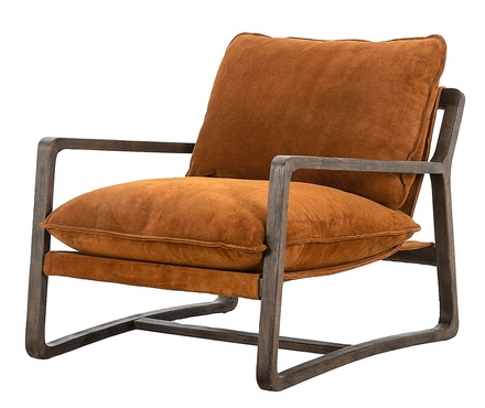 Suede arm chair sale