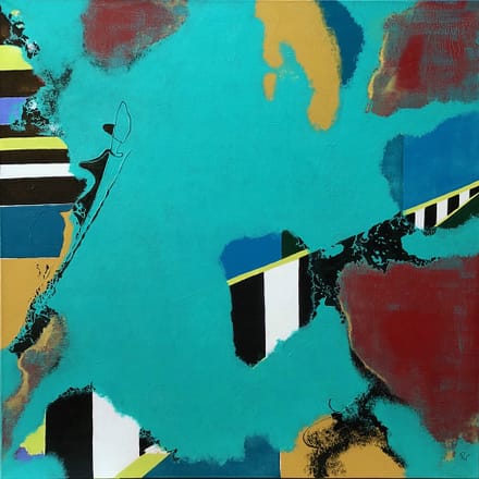 main photo of Abstract Painting in Turquoise