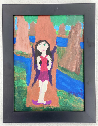 main photo of Girl in the Forest Teen Painting