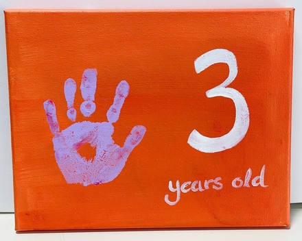 main photo of Handprint Canvas  Age 3