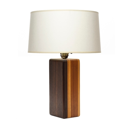 main photo of Wood Block Table Lamp