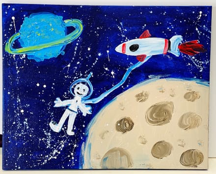 main photo of Space Kids Art Canvas-10