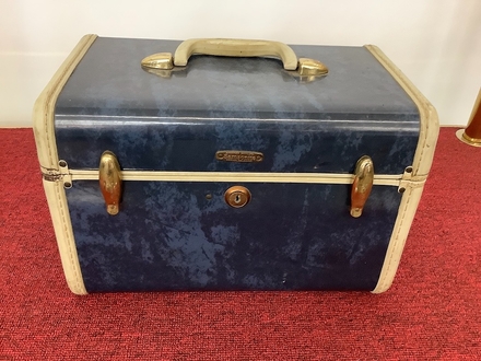 main photo of Train Case, Marbled Blue