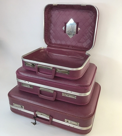 main photo of Vintage JC Penny Suitcase Set