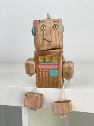 main photo of Wooden Robot Toy
