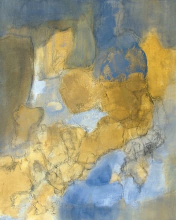 main photo of Abstract Painting in Blue and Gold